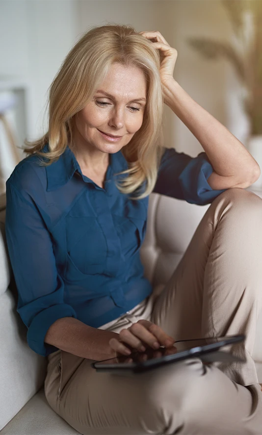 Therapist looking at an empty inquiry inbox