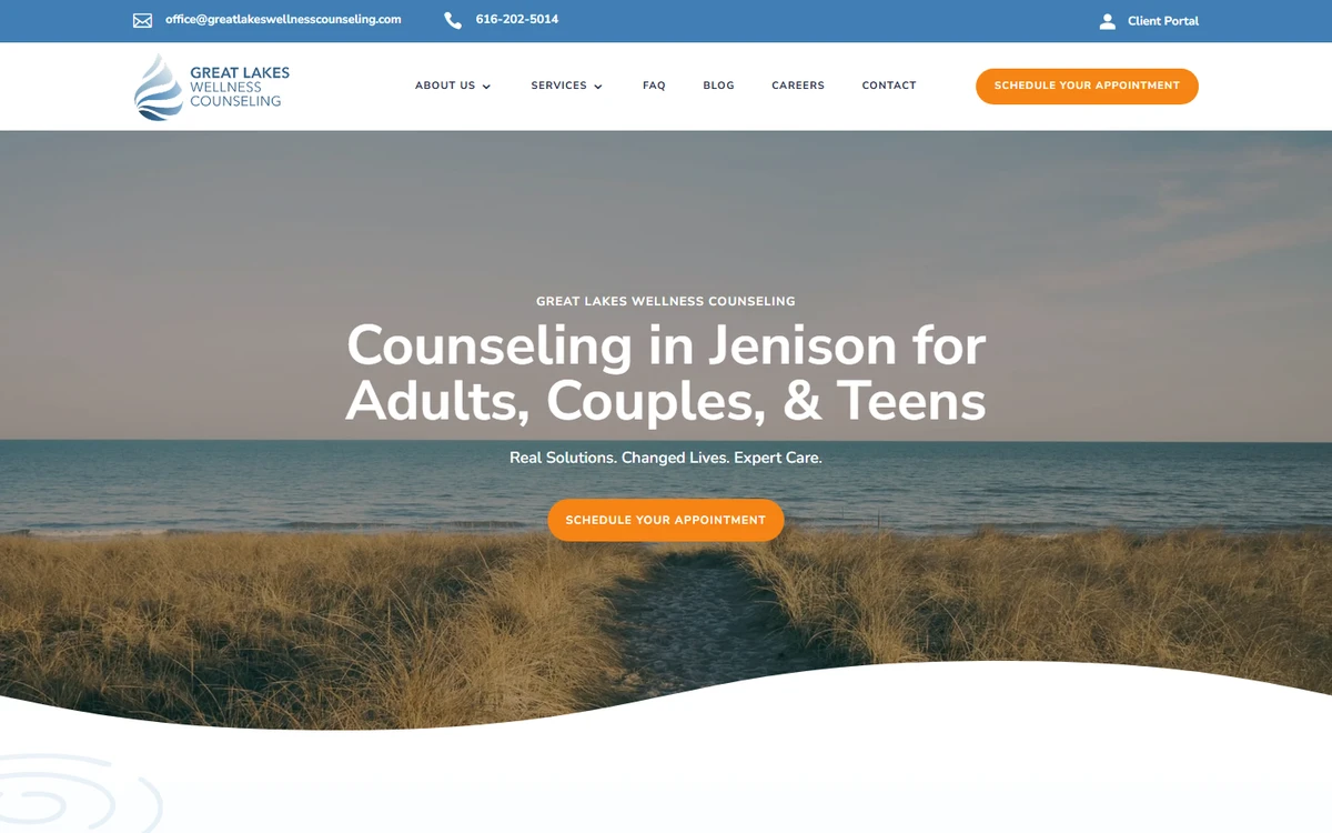 Great Lakes Wellness Counseling homepage