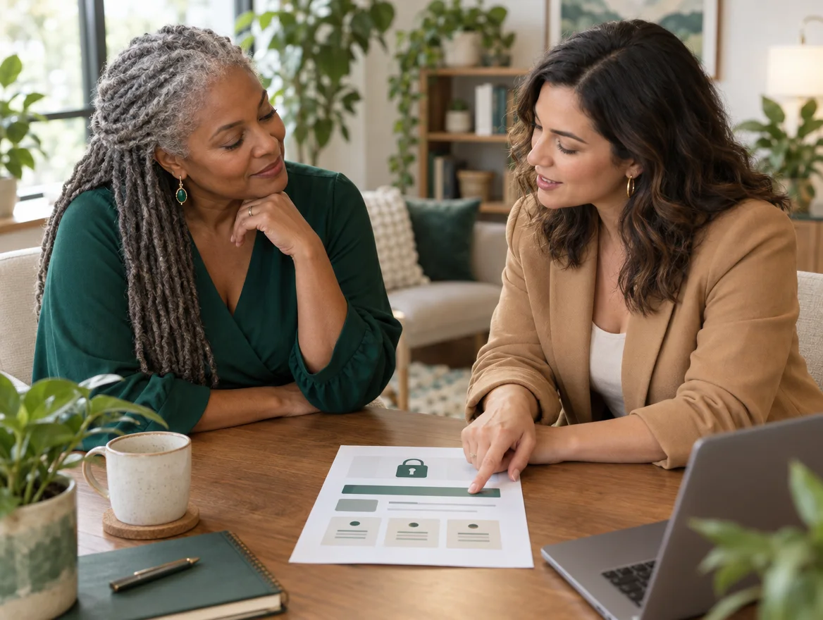 A practice owner and a consultant going through a privacy-first ad plan
